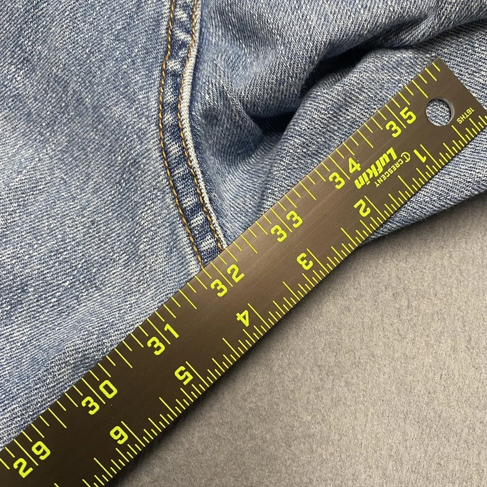 VTG Levis‎ 550 Jeans Mens 38x32 Blue Relaxed Tapered Denim Light Wash y2k - Picture 11 of 14